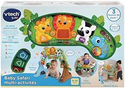 Vtech Baby Safari Multiactivites Portique Arche D Activites Centre D Eveil Pour Bebe Version Fr Amazon Fr Jeux Et Jouets