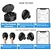 Wireless Earbuds, Bluetooth Earbuds with Microphone, True Wireless Headphones, 3D Stereo Sound Headsets, Sweatproof in-Ear Sport Earphones with Portable Charging Case