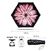 Fidus Ultra light Mini Compact Travel Umbrella – Windproof Portable Parasol Sun & Rain Outdoor Golf Umbrella With 95% UV Protection for Women Men Kids-pink daisy