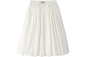 Barry Banny Girls Skirt Pleated Skirt A-Line Stretch Waist Tennis Skirt School Uniform Casual 4-15Y
