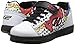 Heelys Girls Dual Up x2 Sneaker, White/Black/Multi, 4 Little Kid