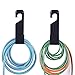 IPELY 2 Pack Hose Holder Hooks Wall Mounted 100 ft. Expandable Heavy Hose Storage Hanger Hooks Holder with 4 Screws