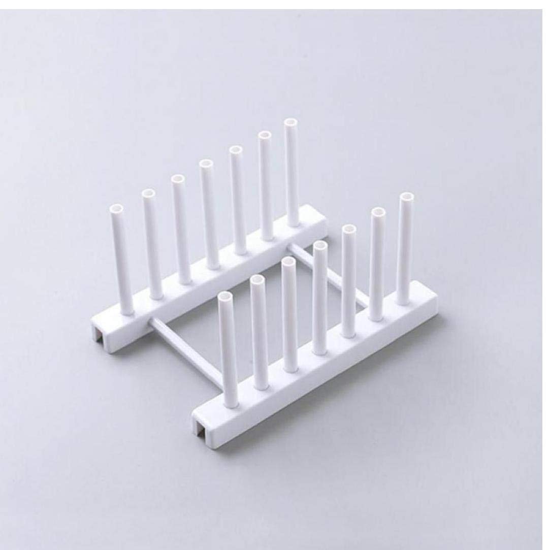 Angoter Escurridor de plástico Plegable Estante para Platos de Cocina