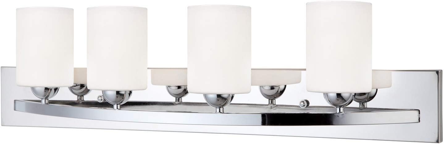 Bennington Lakeland 3-Bulb Bath Vanity Light Fixture Bar, Brushed Nickel - - 