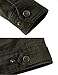 WenVen Men's Spring Washed Cotton Military Jackets Outerwear
