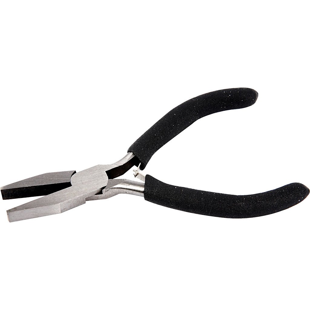 Flat Nose Pliers, L: 27 mm, 1 pc