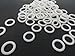 White Rings for Roman Shades-Qty- 50