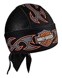 Harley-Davidson Men's Tribal Bar & Shield Air Flow Mesh Headwrap, Black HW18930