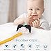 UniBetter Pacifier Clips with Mustache Pacifier Teething Toy Universal Pacifier Teething Ring Holder Soothie by Handmade Braided