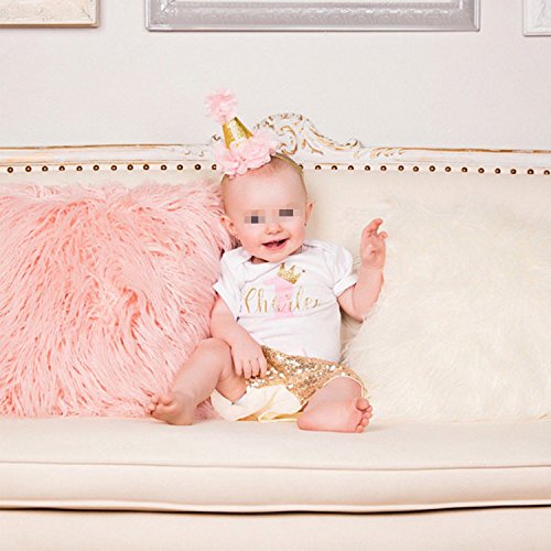 Cilucu Baby Girls Shorts Toddler Sequin Shorts Sparkles on Both Sides Gold 2T