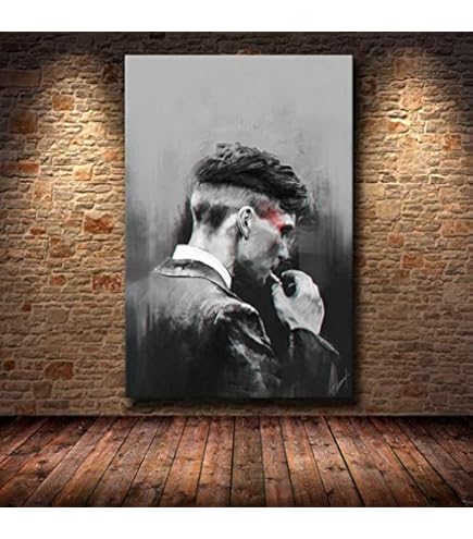 アートポスター - トミー・シェルビー  - 50 x 100cm TOMMY SHELBY CANVAS, Peaky Blinders Poster, Peaky Blinders