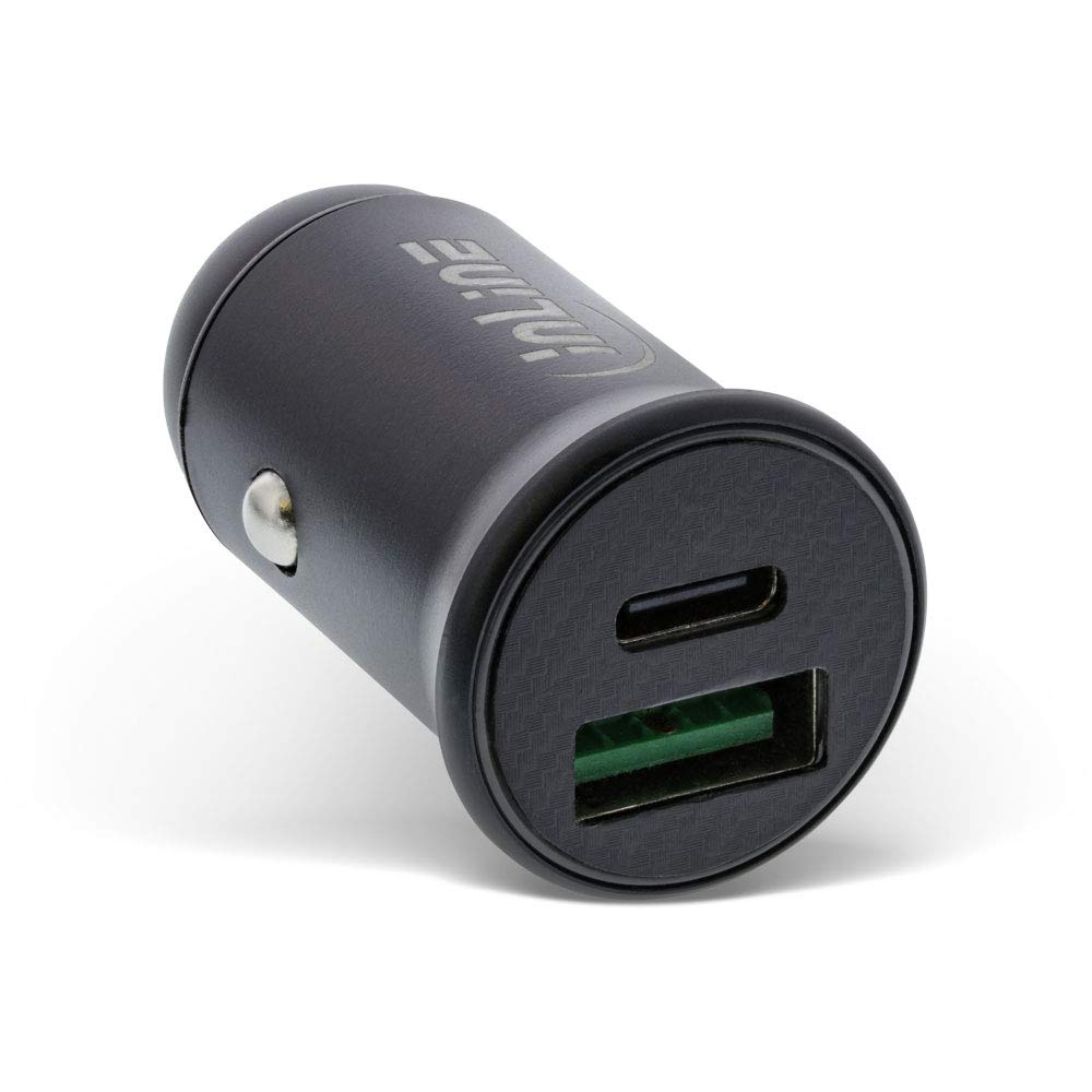 InLine 31502B USB Car Power Adapter Power Delivery, USB-A + USB Type-C, Black