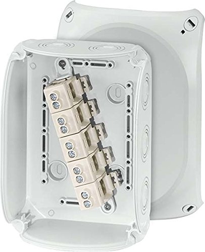 Hensel KF 1010 g Polycarbonate Electrical Junction Box – Electrical Junction Boxes (Grey, 180 mm, 77 mm, 130 mm, 389 g)