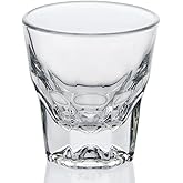 Premium Professional Barista Glassware, 4.5 oz (Set of 6) – Heat-Treated Tempered Rim Espresso Cups – Crystal Clear & Durable