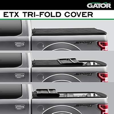Amazon Com Gator Etx Soft Tri Fold Truck Bed Tonneau Cover 59409 Fits 2016 2020 Toyota Tacoma 5 Bed Made In The Usa Automotive
