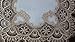 Doily Boutique Square Place Mat or Doily in Gold European Lace and Antique White Material, Size 14 inches