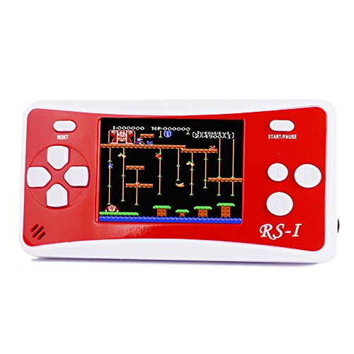 JJFUN RS-1 Handheld Game Console for Children,Retro Game Player with 2.5" 8-Bit LCD Portable Video Games,The 80's Arcade Video Gaming System,Built-in 152 Classic Old School Games Entertainment-Red - Thumbnail 6
