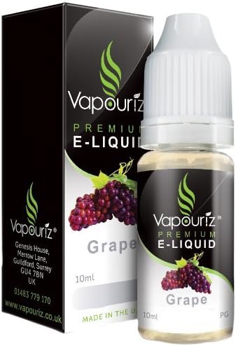 Vapouriz Premium E Liquid x3 10ml (TRIPPLE PACK) Zero 0% Nicotine (Grape)