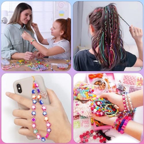 1 mm Elastic Thread, 100 m Elastic Cord Elastic Band for Bracelets, Necklaces, Jewellery Making, Beads, Knots, Binding, Packaging and Crafts (Colourful)