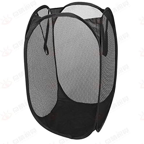 Pop-Up Laundry Hamper - Easy to Open and Folds Flat for Storage. Hampers Mesh Material Helps Eliminate Laundry Odors and Moisture (Single)