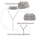 Woman Ladies Fashion Crystal Choker Necklace Sweater Necklace Long Pendant Wedding Party Jewelry
