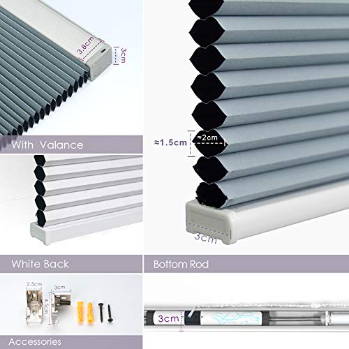 Graywind Motorized 100 Blackout Single Cell Cellular Shades Compatible