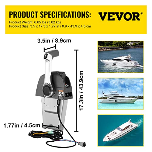 Mophorn Boat Throttle Control 5006182 Center Console Mount Outboard