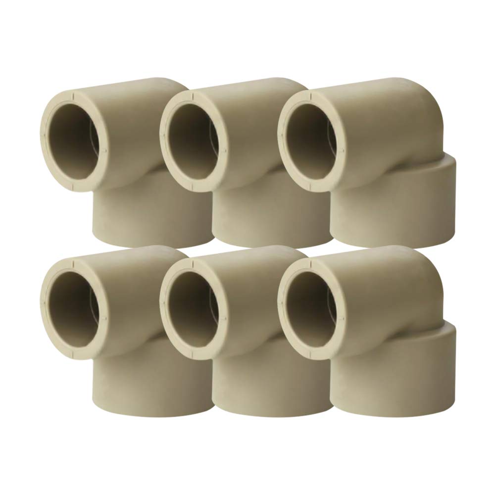 YOFASEN 90°Elbow Connector - 6 Pack Water Pipe Adapter for Garden Water Hose Thread Pipe Tap Faucet Adapter,6 pieces,32 * 25mm(Inner diameter)