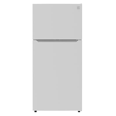 Kenmore 30" Top Mount Refrigerator with Freezer - Adjustable Shelving, Humidity-Controlled Crispers, LED Lighting, ENERGY STAR Certified, Garage Ready, 18.1 cu. ft. Capacity - White