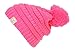 Gravity Threads Kids Cable Knit Thick Soft Beanie w/Pom