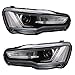 Vland LED Headlights For 2008-2017 Mitsubishi Lancer/Evo X LED head lamp Audi Style