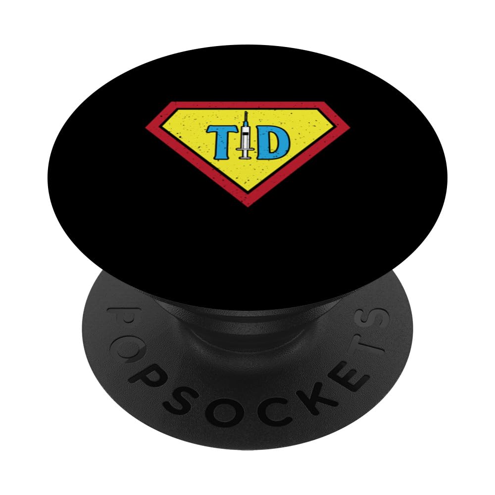 T1D Diabetic Type 1 Diabetes Awareness Men Women Kids PopSockets Swappable PopGrip