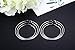 Ruarua Stainless Steel Huge Thin Big Hoop Earrings for Women Extra Large Click Earrings 50mm 60mm 70 mm 3 Pairs