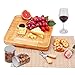 VPCOK Bamboo Cheese Board with Knife Set Housewarming Gifts Anniversary Gifts Wedding Gifts for the Couple Mother's Day Gifts Bridal Shower Gifts