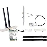 AX210 WiFi 6E Card M.2 NGFF Mini Desktop kit Adapter Newest 6GHz BT5.2 Wireless 802.11ax 5400Mbps 2.4Ghz 5Ghz Support OFDMA M