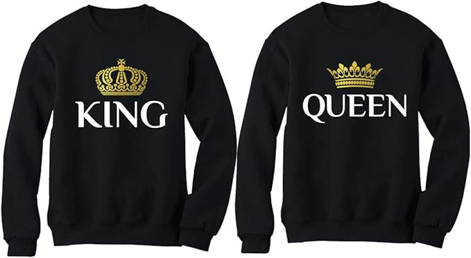 king and queen sweatshirts amazon