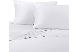 Royal's California King White Silky Soft Sheets 100% Viscose from Bamboo Sheet Set