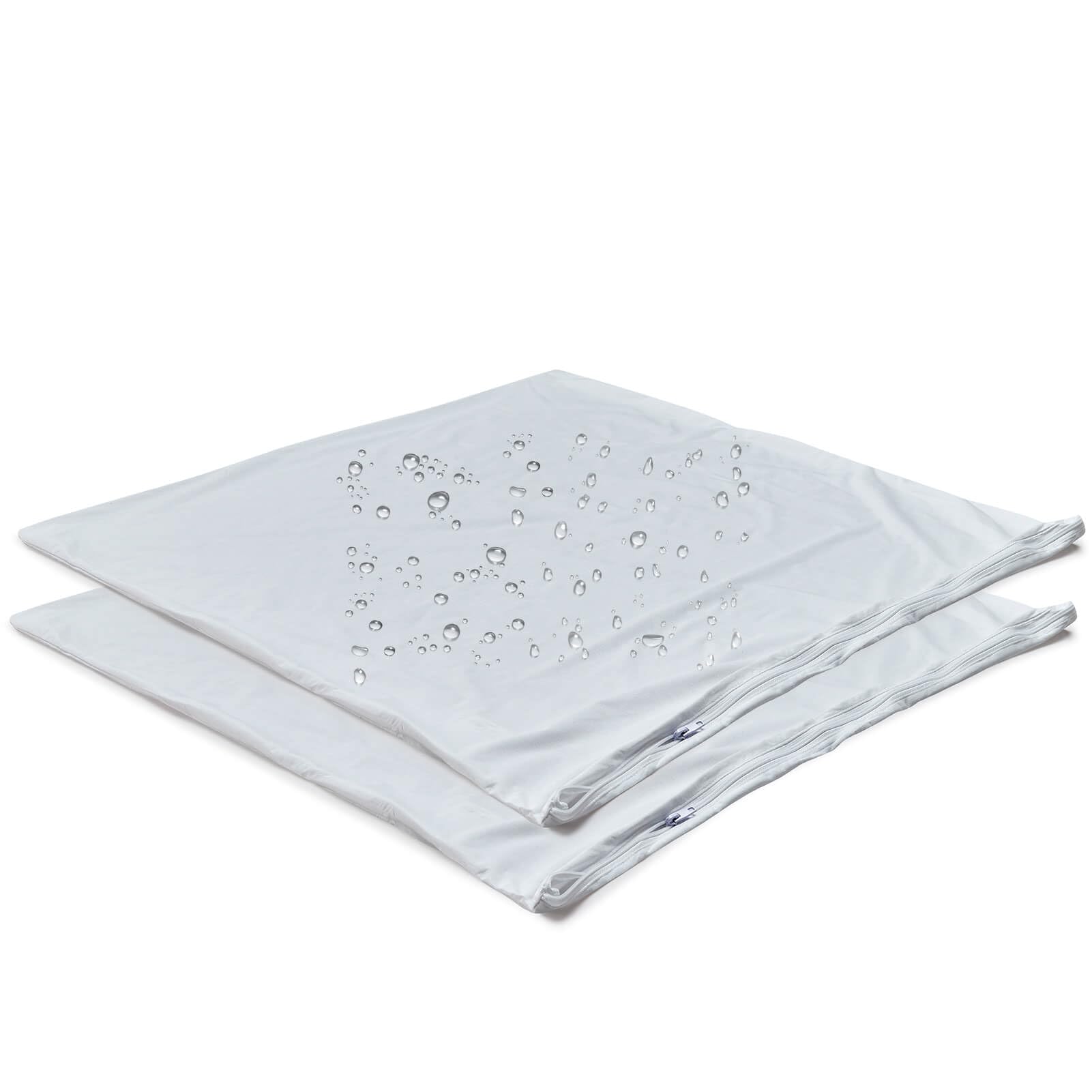 Photo 1 of Kingnex 2 Pack Feather Proof Pillow Protectors 18x18 Waterproof Pillow Covers for Square Throw Pillow 18x18