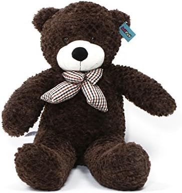 Joyfay® Giant Teddy Bear Big Teddy Bear XXL Extra Large Plush Bear Toy Best Gift for Birthday Christmas Valentine Anniversary (100 cm, Coffee)