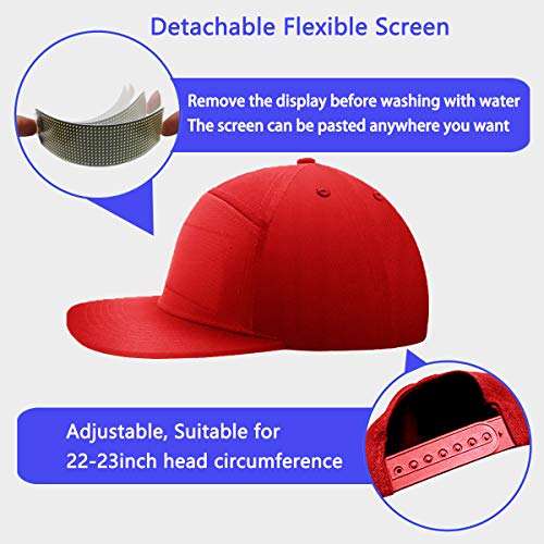 shunpad Party Hats for Men Woman Boy Girl Baseball Basketball Dance Caps Upgrade Red