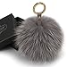 FURTALK Fur Pom Pom Keychain Bag Charm Fur Handbag Charms Original