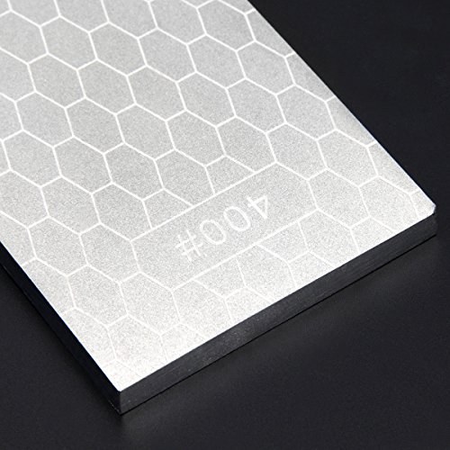 Double Dual Sided Sharpener Diamond Knife Sharpening Stone Whetstone (400# 1000#)