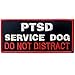 Service Dog Patch Vests/Harnesses PTSD Do Not Distract Applique Embroidered Fastener Hook & Loop Emblem