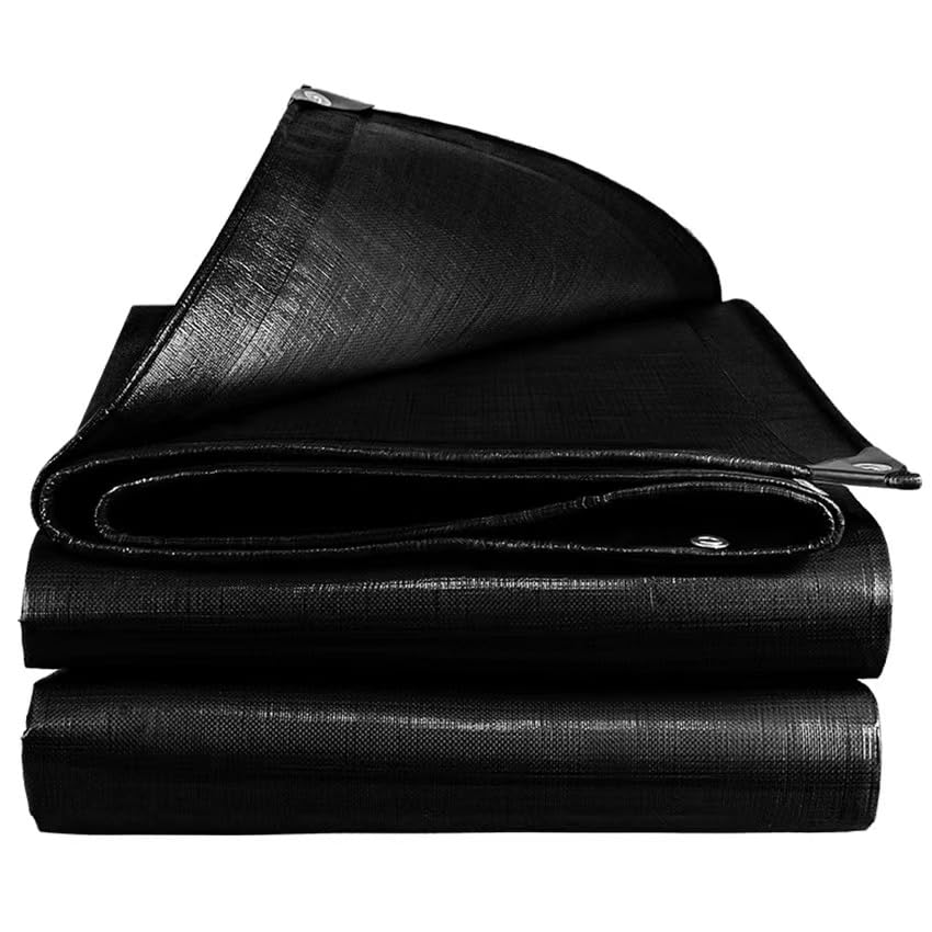 Photo 1 of 30X35FT Reinforced PE Pond Liner, 28Mil Thickness Pond Liners for Outdoor Ponds, Hemmed Edge with Buttonholes Liners for KOI/Fish, Duck Pond and Waterscape.