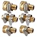 OurRich Garden Hose Connector Alu Hose Mender with Stainless Steel Clamp 5/8" 2Sets primary