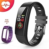 Fitness Tracker With Heart Rate Monitor, iWOWNFit i6HRC Fitness Watch : Activity Tracker Smart Band with color screen, Sleep Monitor, Smart Bracelet Pedometer Bluetooth Wristband with Replacement Band