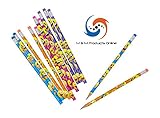 Emoji Pencil Set: 12 Pack Of Pencils For Kids Featuring Assorted Colors & Erasers - 7.5 Inches For Long Lasting Writing - Great For Classrooms, School Supplies, & Party Favors - M & M Products Online