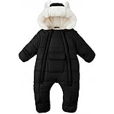 AiWMGL Baby Girls Boys Snowsuit Newborn Winter Clothes Jumpsuit Romper Infant Hooded Fleece Coat Jacket Outwear