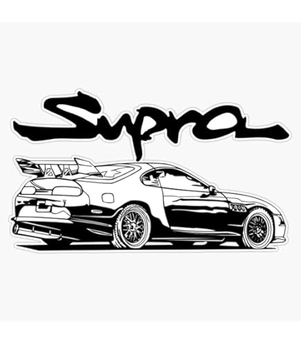 1997　トヨタ・スープラ ウィズ　ステッカー Amazon.com - Supra Vinyl Waterproof Sticker Decal Car Laptop Wall