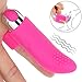 Vibrator Finger Massager - Powerful Therapeutic Bullet Vibrator (USB Charged) with 10 Vibrational Settings for Sex Women - Waterproof & Quiet Sex Toy Pink, Lyps Layla